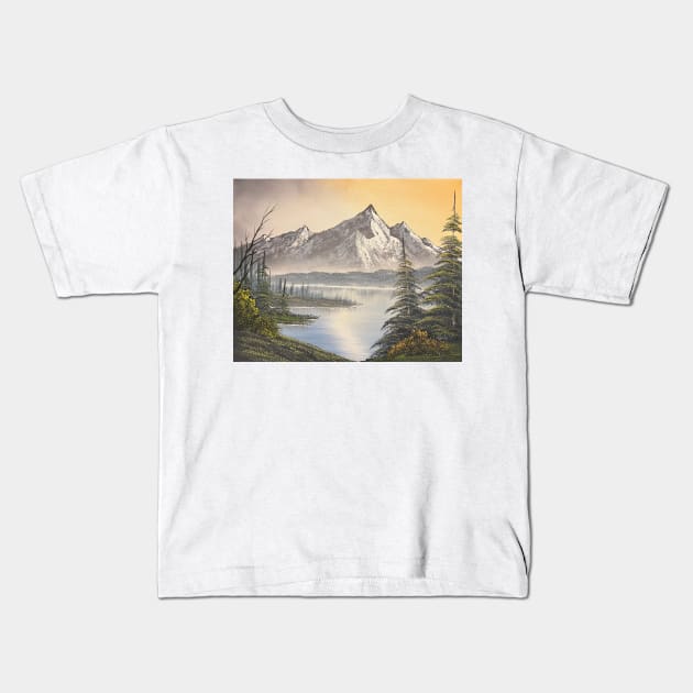 Mountain Dimensions Kids T-Shirt by J&S mason